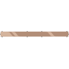 Mexen Flat M13 2-in-1 Abdeckung für Linienentwässerung 70 cm, Roségold - 1619070