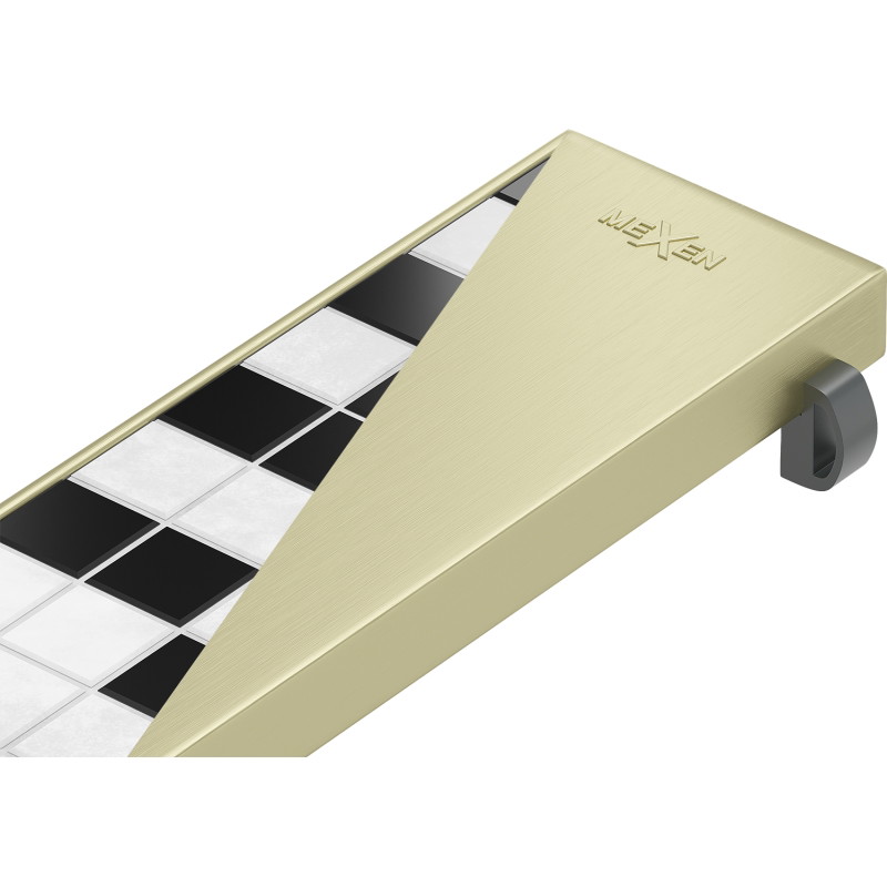 Mexen Flat M13 Abdeckung 2-in-1 für Linienablauf 50 cm, Gold gebürstet - 1A19050