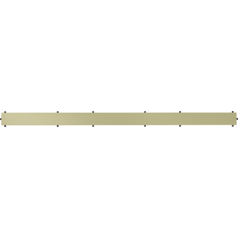 Mexen Flat M13 Abdeckung 2-in-1 für linearen Ablauf 100 cm, gebürstetes Gold - 1A19100