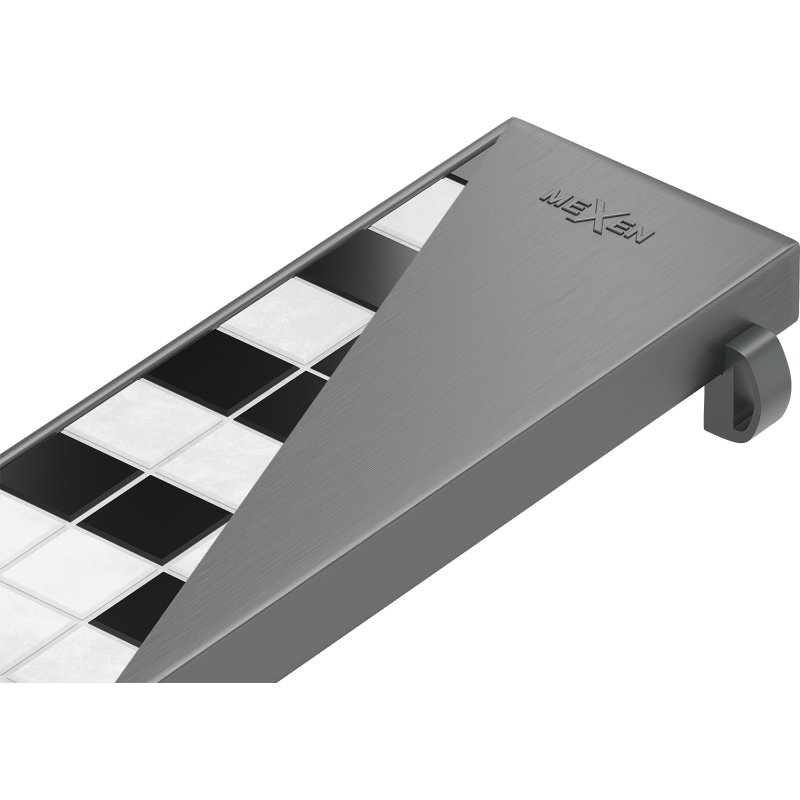 Mexen Flat M13 Abdeckung 2-in-1 für Linienentwässerung 50 cm, gebürstetes Gun Gray - 1E19050