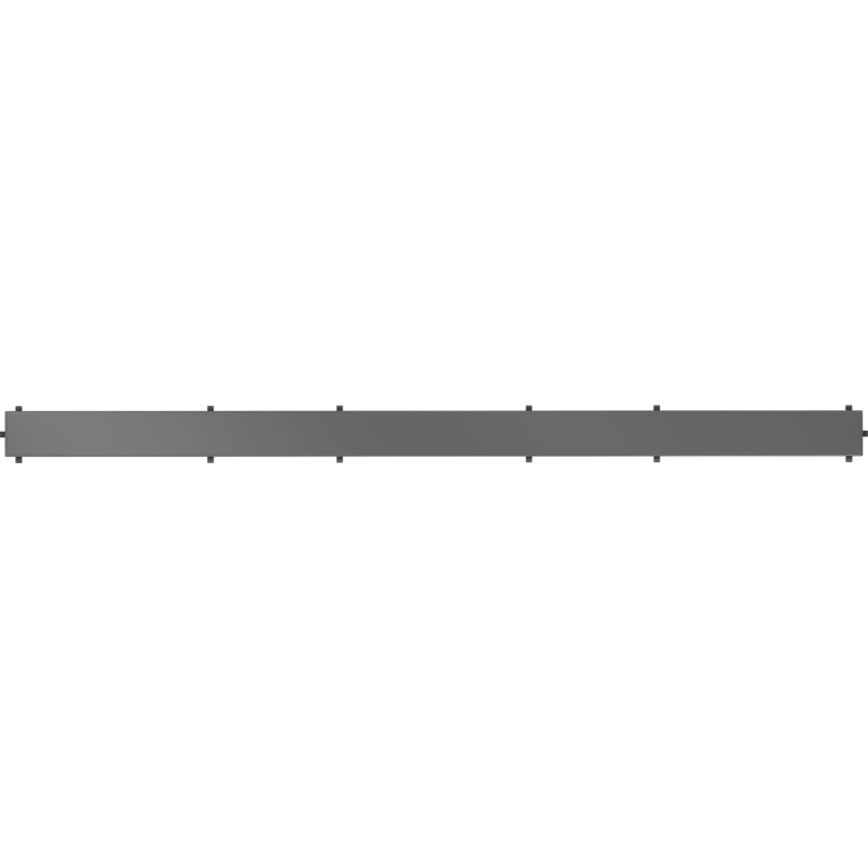 Mexen Flat M13 Abdeckung 2-in-1 für Linienablauf 80 cm, gebürstetes Gun Gray - 1E19080