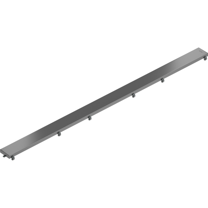 Mexen Flat M13 Abdeckung 2-in-1 für linearen Abfluss 100 cm, gebürstet in Gun Gray - 1E19100