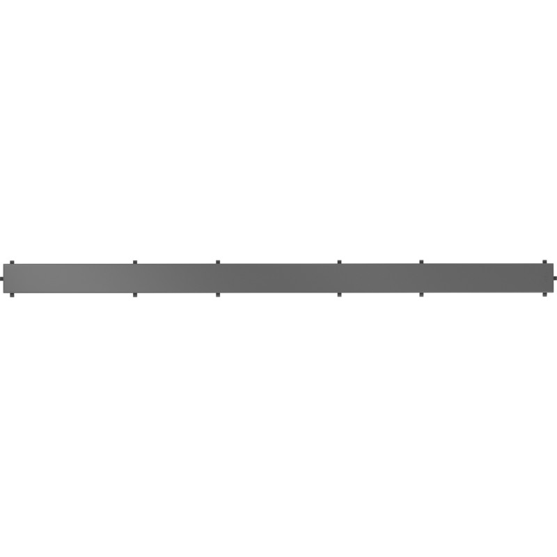 Mexen Flat M13 Abdeckung 2-in-1 für linearen Abfluss 100 cm, gebürstet in Gun Gray - 1E19100