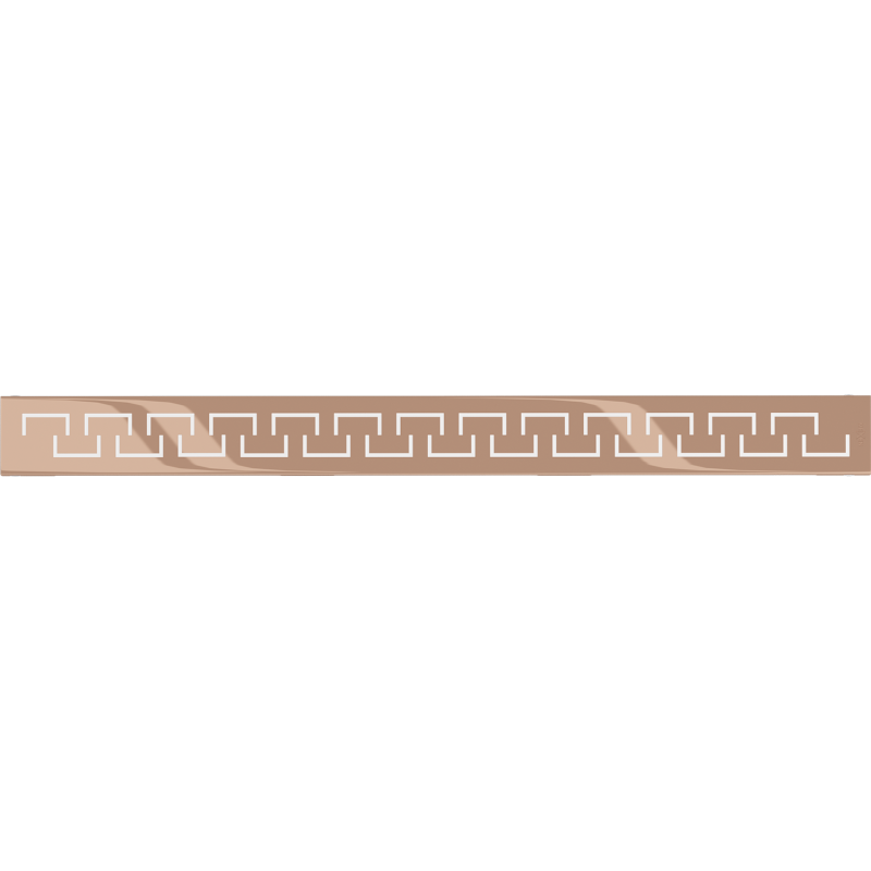 Mexen Flat M15 Abdeckung für den Linienablauf 50 cm, Roségold - 1624050