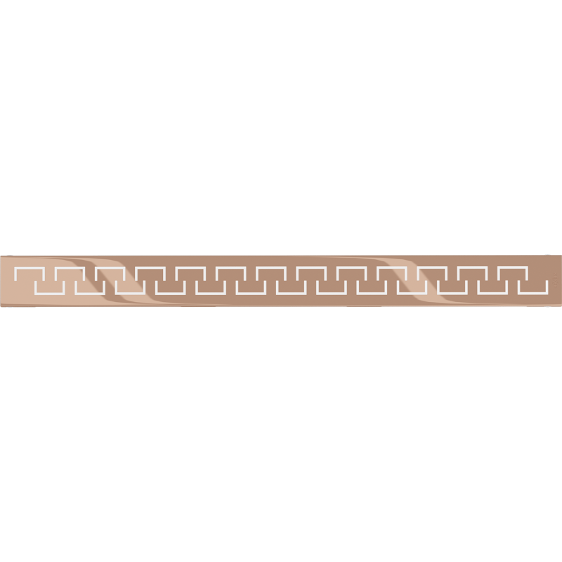 Mexen Flat M15 Abdeckung für den Linienablauf 60 cm, Roségold - 1624060