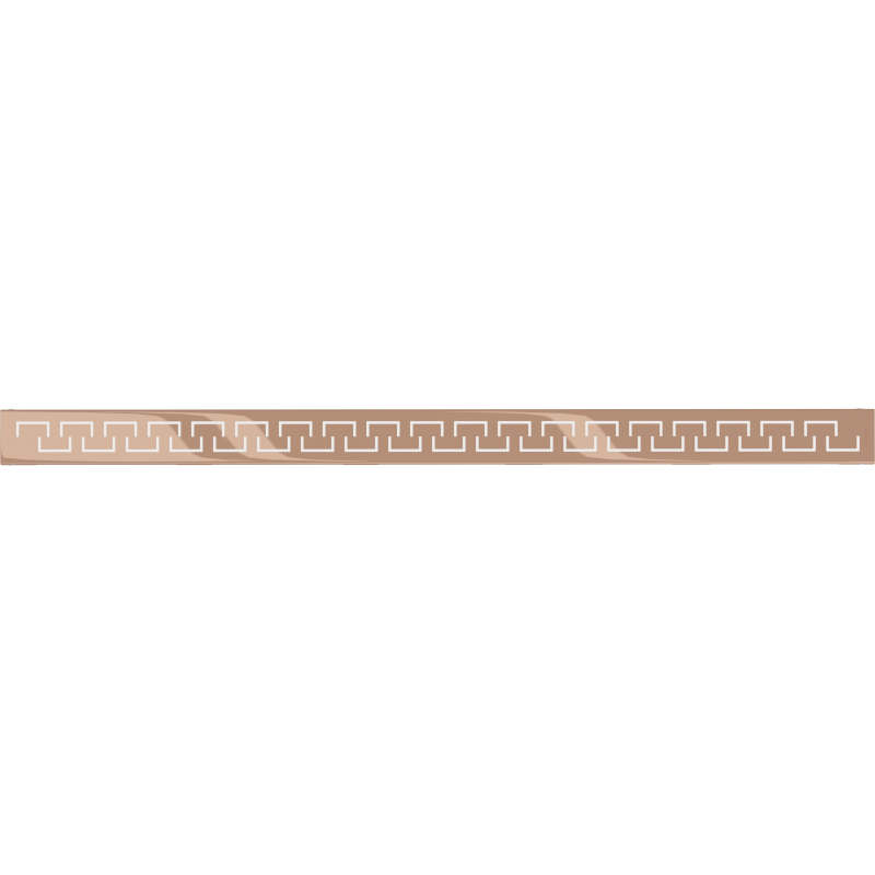 Mexen Flat M15 Abdeckung für linearen Abfluss 80 cm, Roségold - 1624080