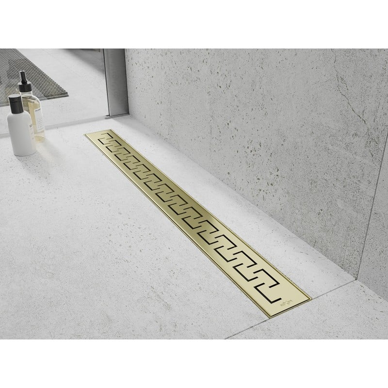 Mexen Flat M15 Abdeckung für Linienentwässerung 80 cm, gebürstetes Gold - 1A24080