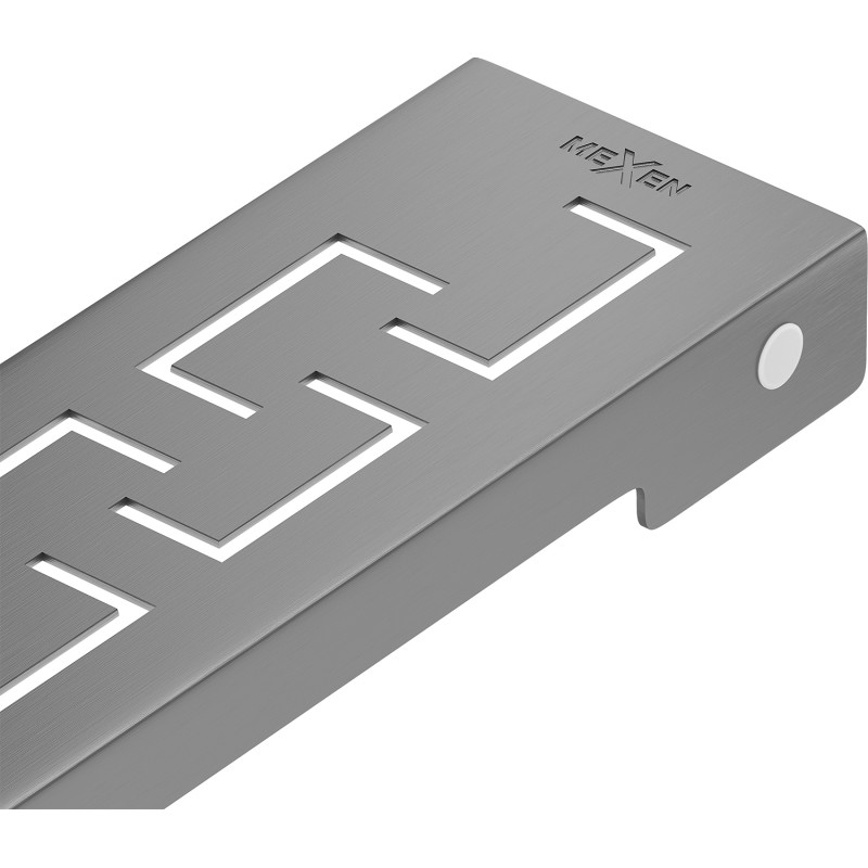 Mexen Flat M15 Blende für Linienentwässerung 60 cm, gebürstetes Gun Gray - 1E24060