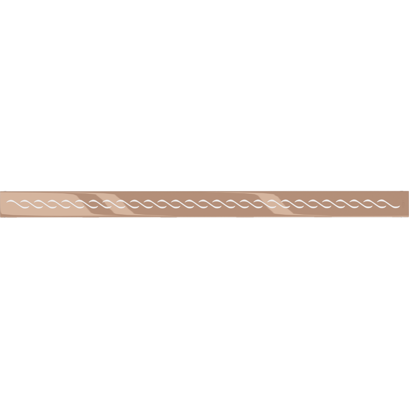 Mexen Flat M18 Abdeckung für Linienentwässerung 80 cm, Roségold - 1623080