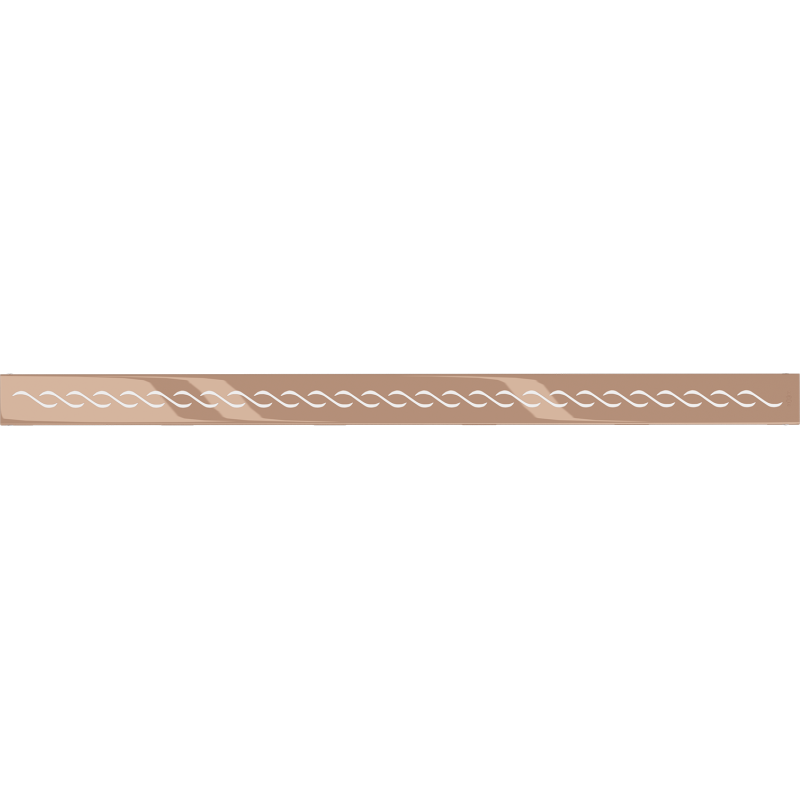 Mexen Flat M18 Abdeckung für den Linienablauf 90 cm, Roségold - 1623090