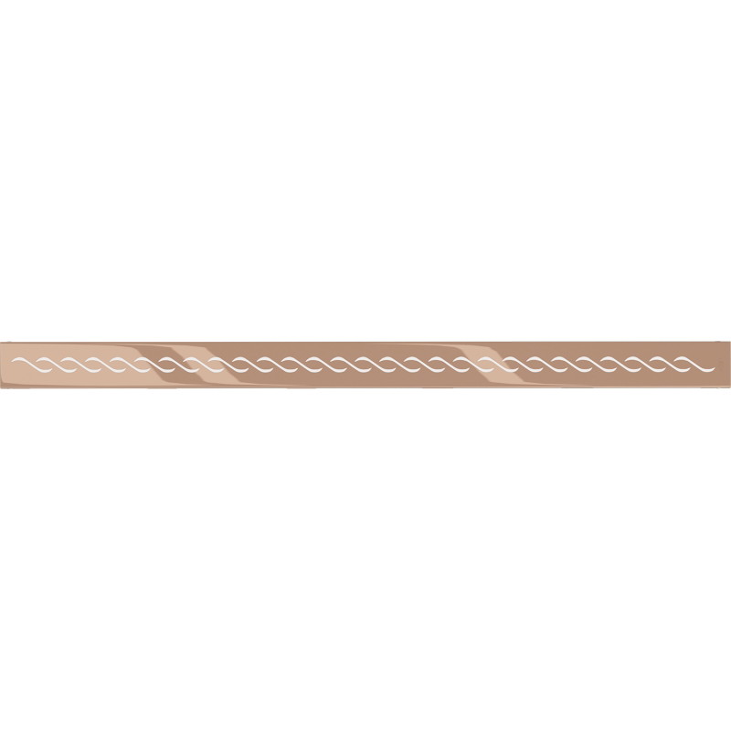 Mexen Flat M18 Abdeckung für Linienentwässerung 90 cm, Roségold - 1623090