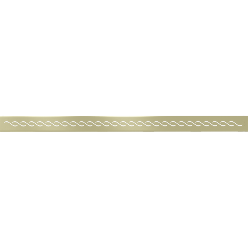 Mexen Flat M18 Abdeckung für Linienentwässerung 100 cm, gebürstetes Gold - 1A23100