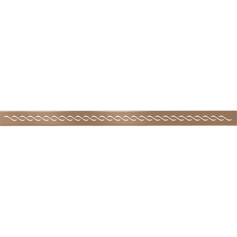 Mexen Flat M18-Abdeckung für Linienentwässerung 80 cm, gebürstetes Kupfer - 1C23080