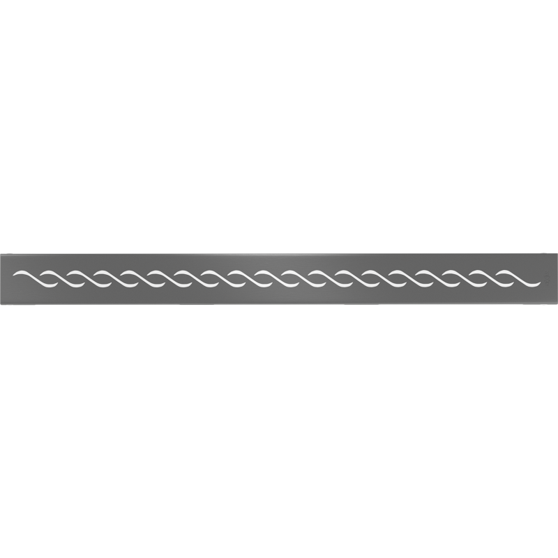 Mexen Flat M18 Verkleidung für Linienablauf 50 cm, Mattschwarz gebürstet - 1E23050