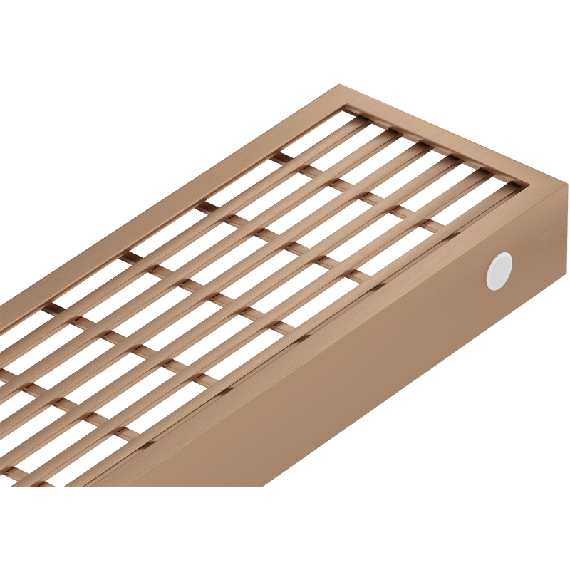 Mexen Flat M33 Abdeckung für Linienentwässerung 60 cm, gebürstetes Kupfer - 1C33060