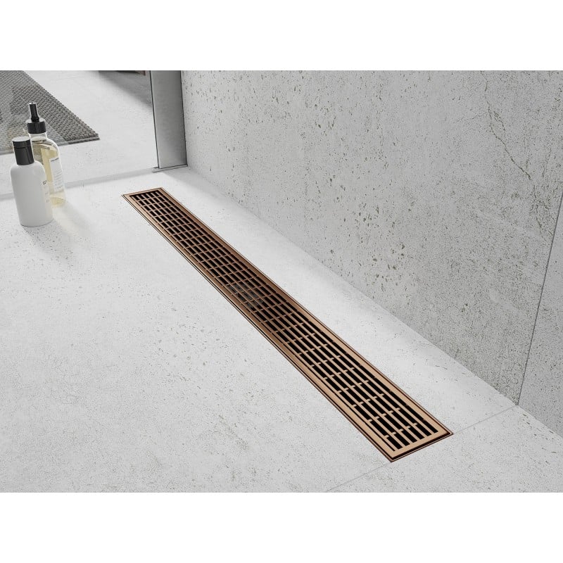 Mexen Flat M33 Abdeckung für Linienablauf 70 cm, gebürstetes Kupfer - 1C33070