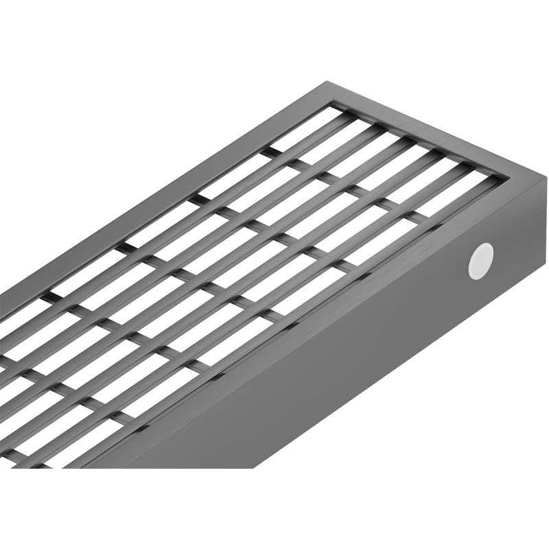 Mexen Flat M33 Abdeckung für Linienentwässerung 80 cm, gebürstetes Gun Gray - 1E33080