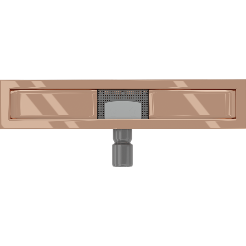 Mexen Flat Korpus für Linienablauf 60 cm, Roségold - 1615060