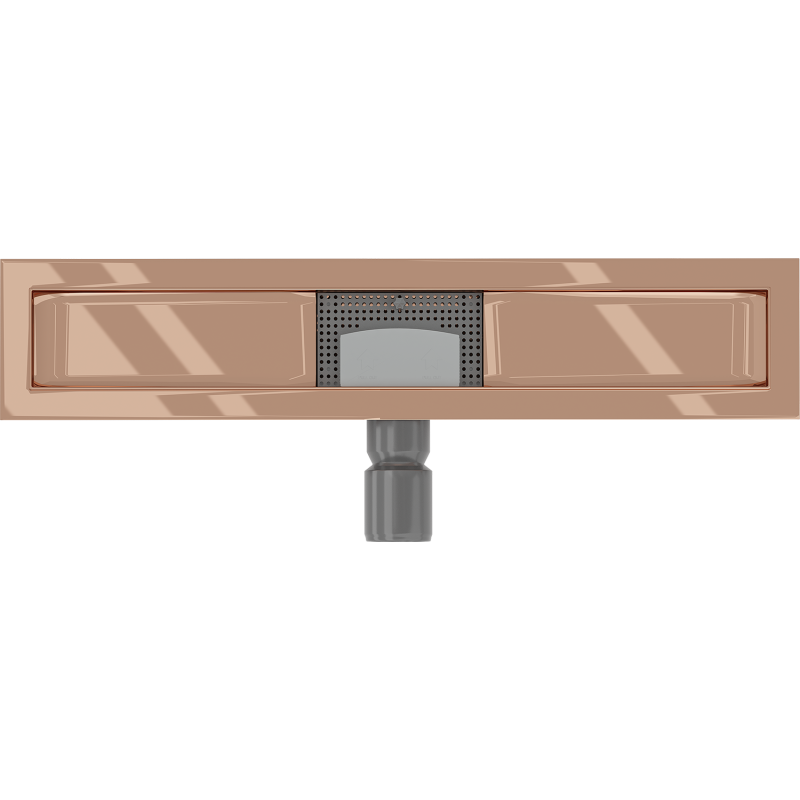 Mexen Flat Gehäuse für Linienentwässerung 50 cm, Roségold - 1615050