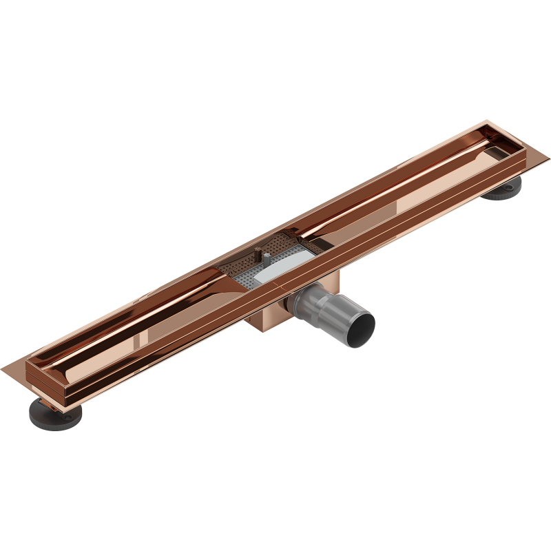 Mexen Flat Korpus für Linienablauf 70 cm, Roségold - 1615070
