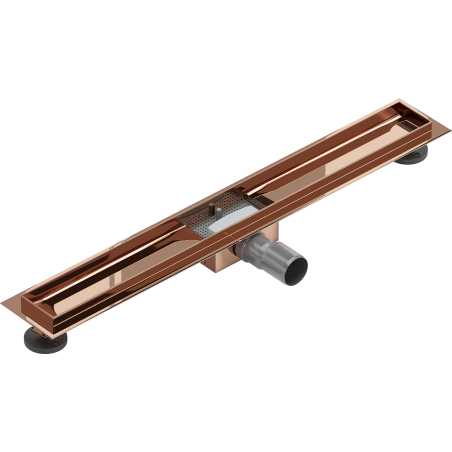 Mexen Flat Korpus für Linienablauf 70 cm, Roségold - 1615070