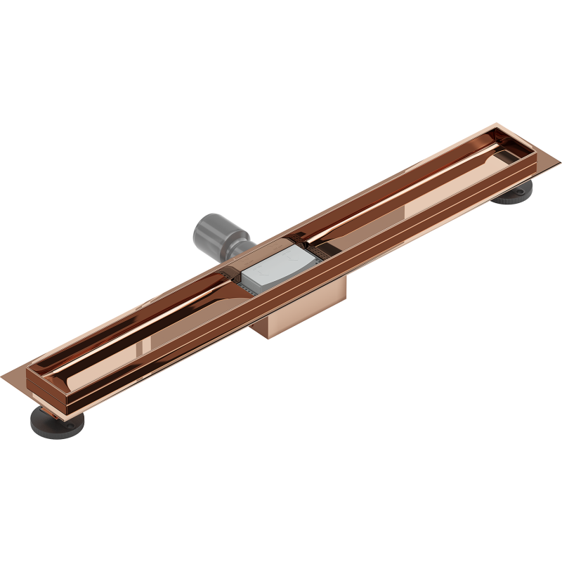 Mexen Flat Korpus für Linienablauf 70 cm, Roségold - 1615070