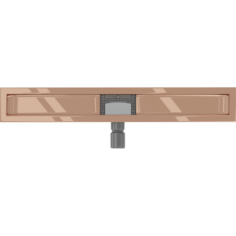 Mexen Flat Korpus für Linienablauf 70 cm, Roségold - 1615070