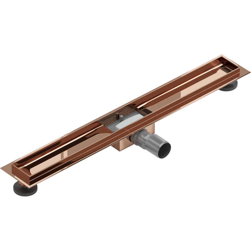 Mexen Flat Korpus für Linienablauf 80 cm, Roségold - 1615080