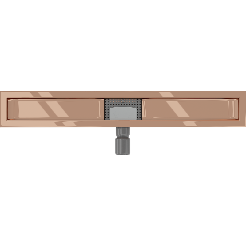 Mexen Flat Korpus für Linienablauf 80 cm, Roségold - 1615080