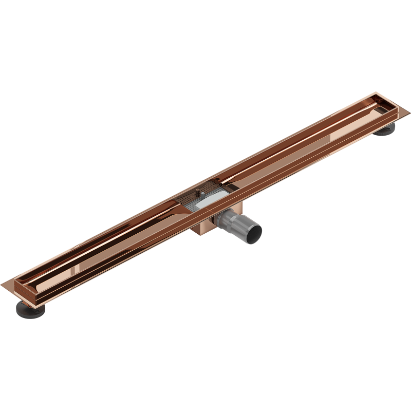 Mexen Flat Korpus für Linienablauf 100 cm, Roségold - 1615100