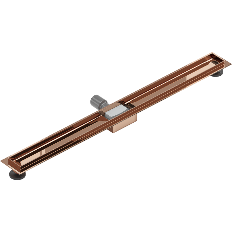 Mexen Flat Korpus für Linienablauf 100 cm, Roségold - 1615100