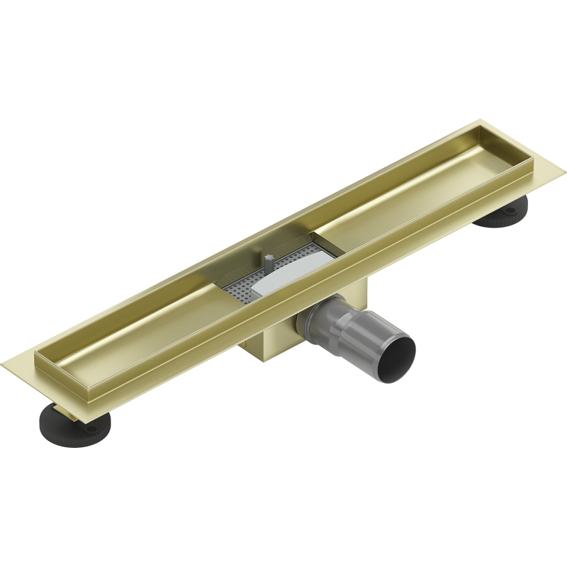 Mexen Flat Korpus für linearen Abfluss 50 cm, gebürstetes Gold - 1A15050