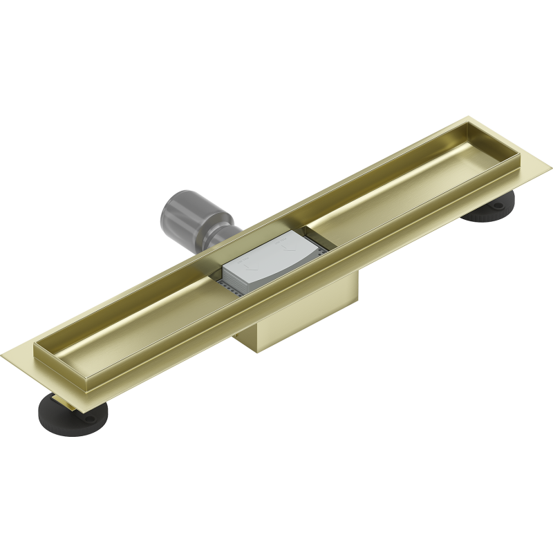 Mexen Flat Korpus für linearen Abfluss 50 cm, gebürstetes Gold - 1A15050