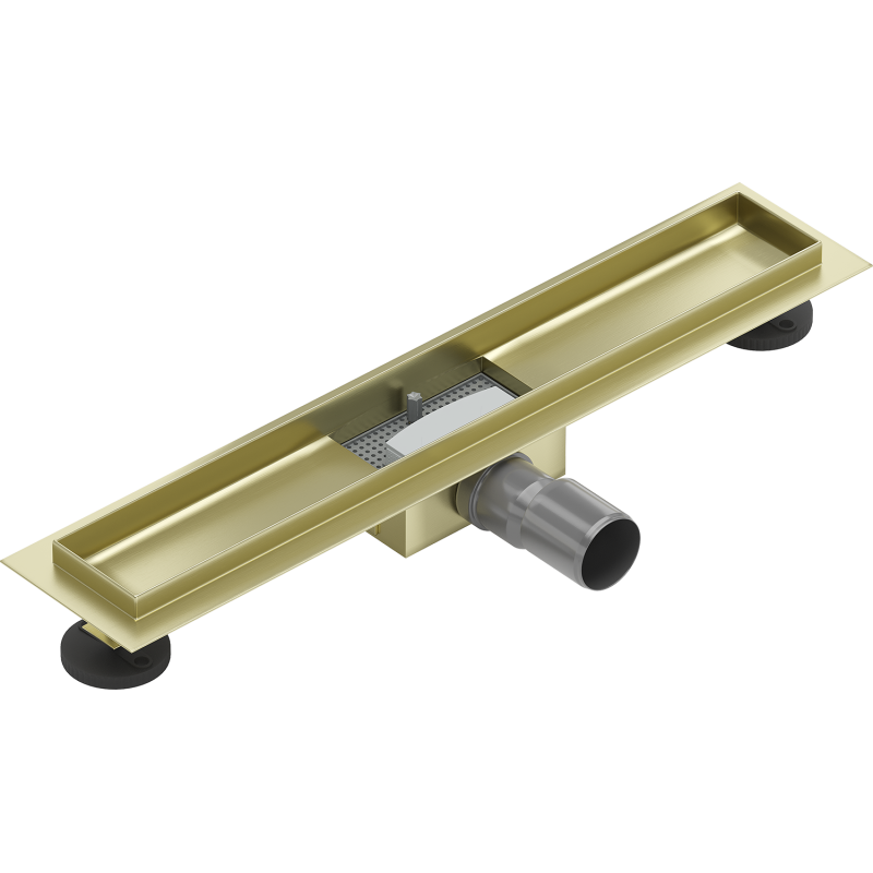 Mexen Flat Korpus für Linienablauf 60 cm, gebürstetes Gold - 1A15060