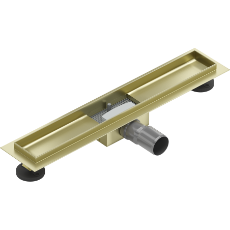 Mexen Flat Korpus für Linienablauf 60 cm, gebürstetes Gold - 1A15060