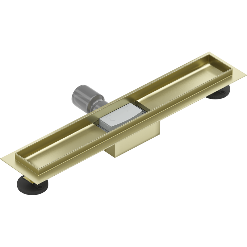 Mexen Flat Korpus für Linienablauf 60 cm, gebürstetes Gold - 1A15060