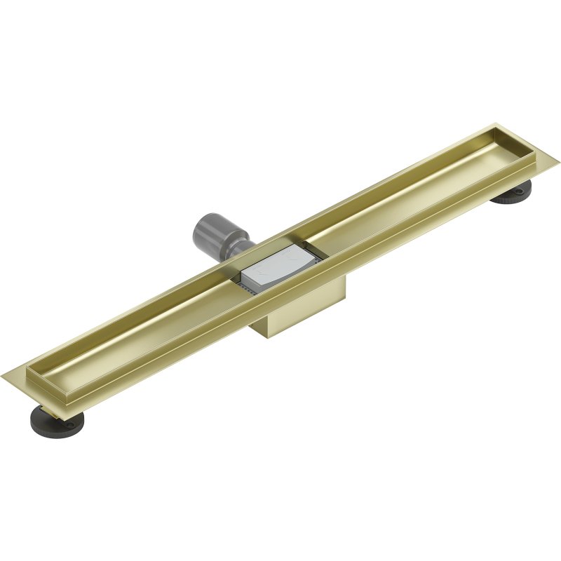 Mexen Flat Korpus für linearen Ablauf 70 cm, gebürstetes Gold - 1A15070