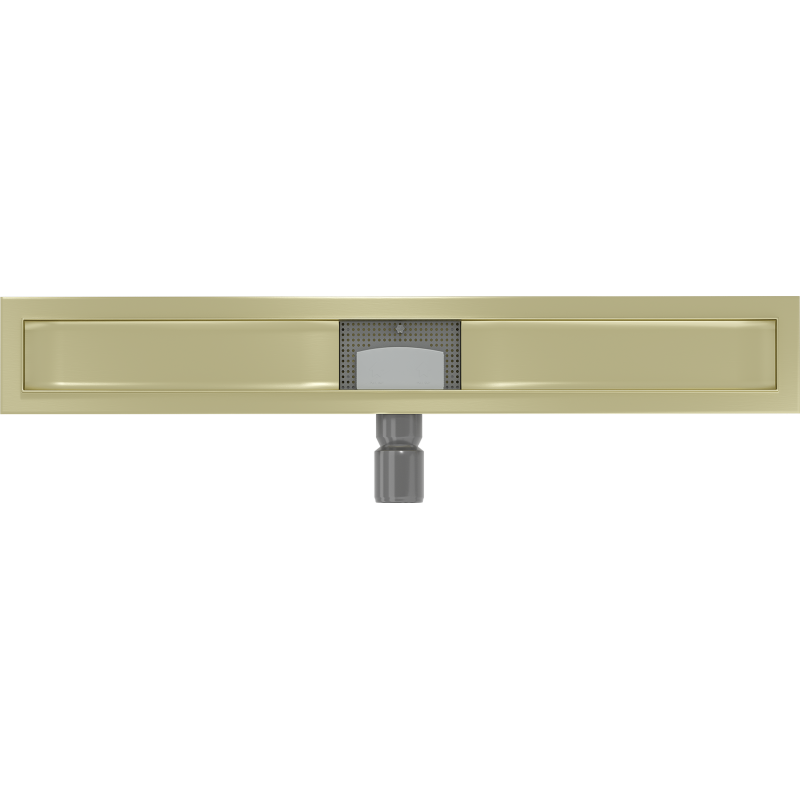 Mexen Flat Korpus für Linienablauf 80 cm, gebürstetes Gold - 1A15080