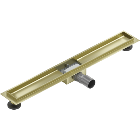 Mexen Flat Korpus für Linienablauf 80 cm, gebürstetes Gold - 1A15080