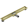 Mexen Flat Korpus für Linienablauf 80 cm, gebürstetes Gold - 1A15080