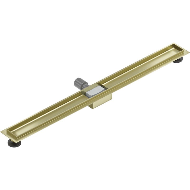 Mexen Flat Korpus für Linienentwässerung 90 cm, gebürstetes Gold - 1A15090