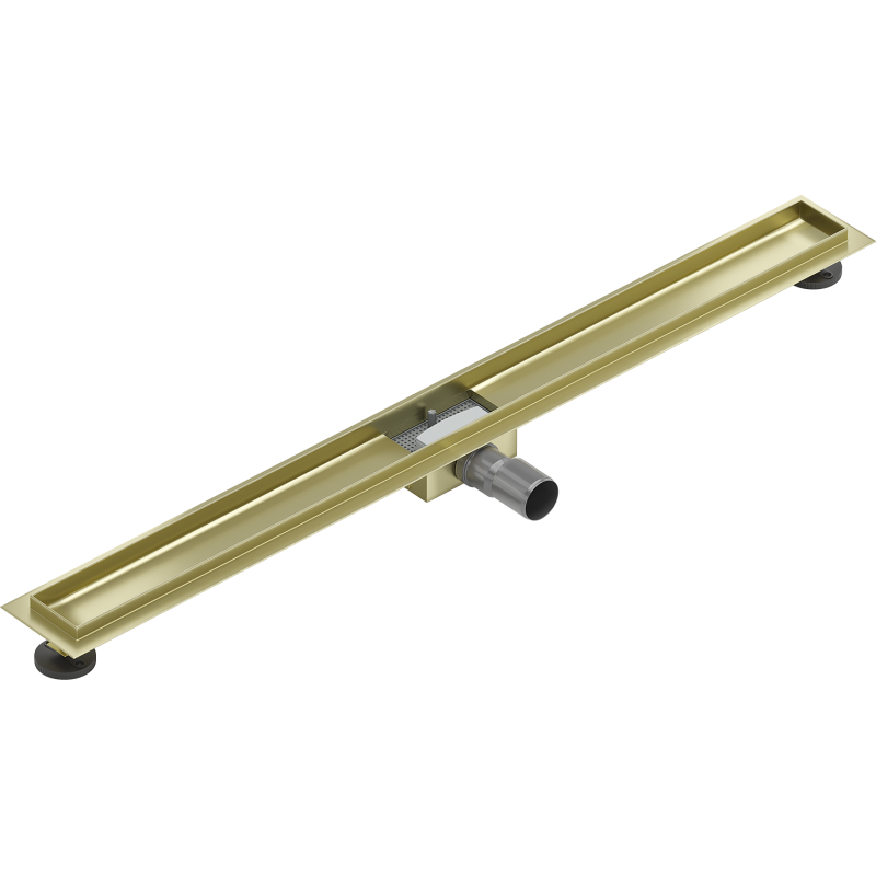 Mexen Flat Korpus für Linienentwässerung 100 cm, gebürstetes Gold - 1A15100