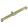 Mexen Flat Korpus für Linienentwässerung 100 cm, gebürstetes Gold - 1A15100
