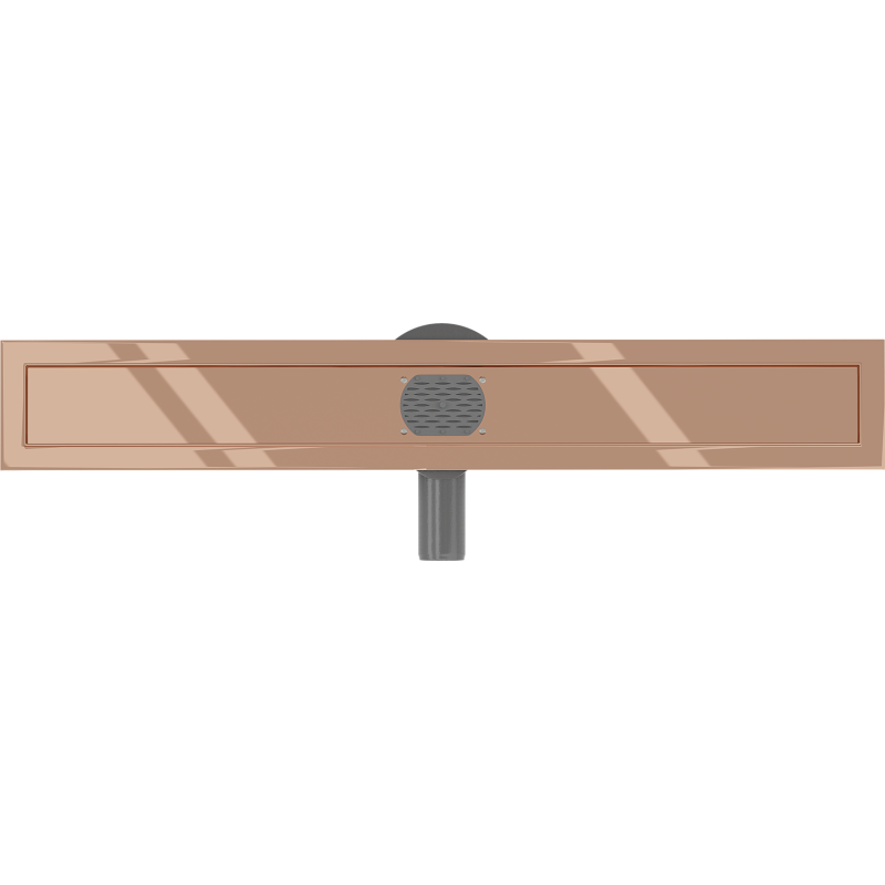 Mexen Flat 360° Drehbarer Körper für Linienentwässerung 70 cm, Roségold - 1640070