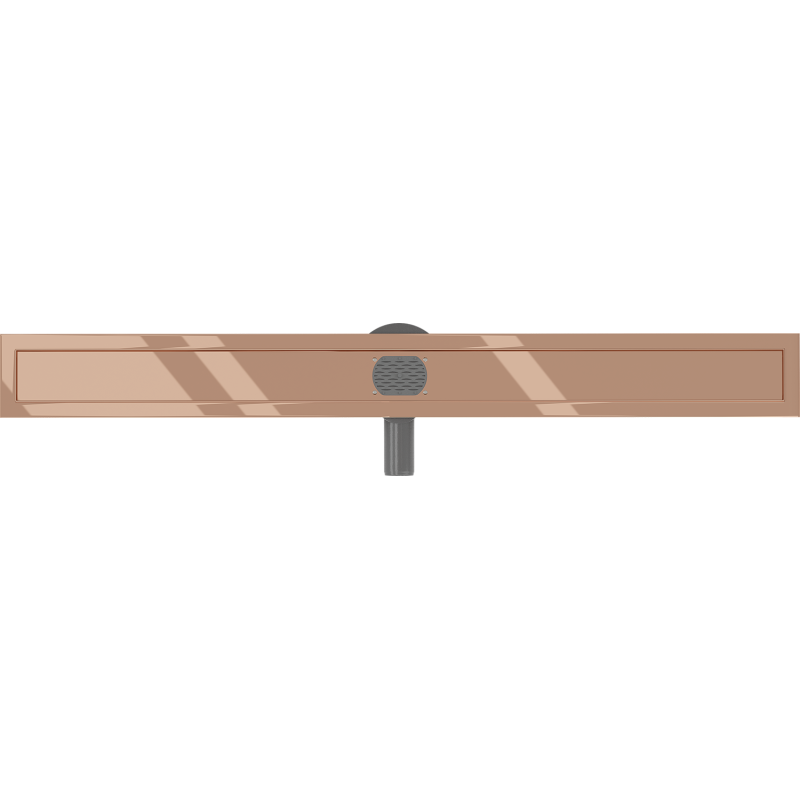 Mexen Flat 360° Korpus für drehbaren Linienablauf 80 cm, Roségold - 1640080