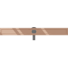 Mexen Flat 360° Korpus für drehbaren Linienablauf 80 cm, Roségold - 1640080