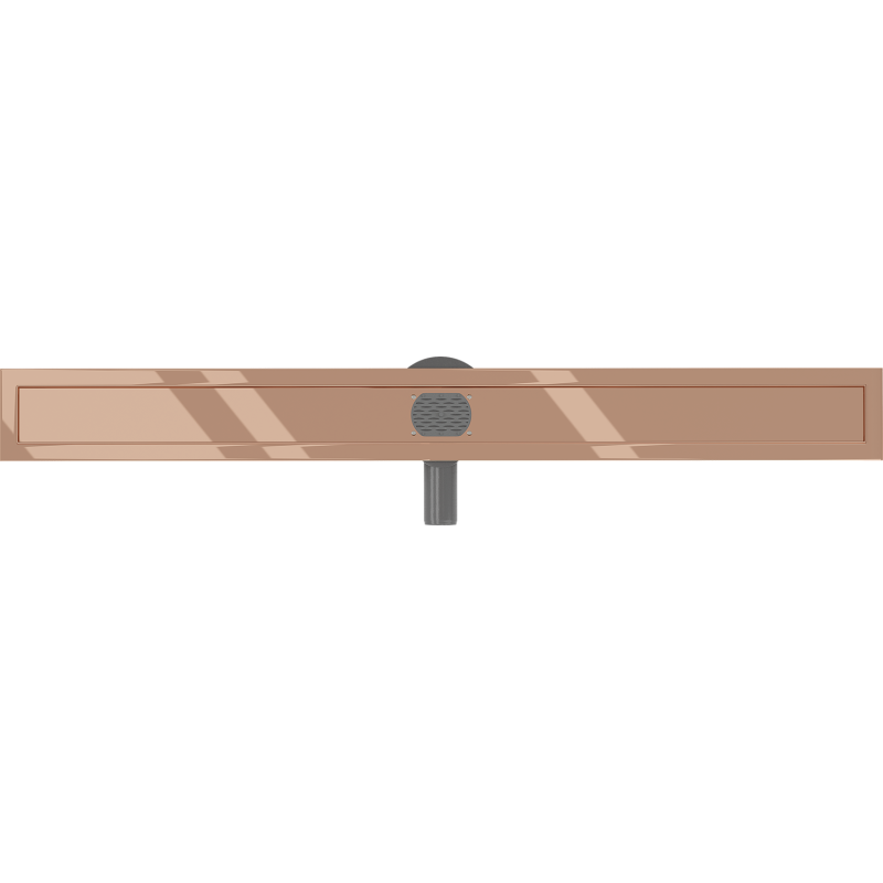 Mexen Flat 360° Rotierender Korpus für linearen Ablauf 80 cm, Roségold - 1640090