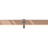 Mexen Flat 360° Rotierender Korpus für linearen Ablauf 80 cm, Roségold - 1640090