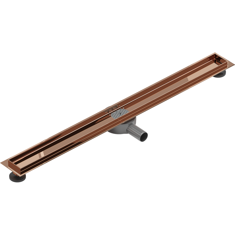 Mexen Flat 360° Rotierender Korpus für linearen Ablauf 80 cm, Roségold - 1640090