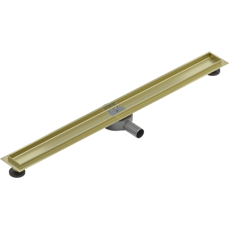 Mexen Flat 360° drehbarer Körper für Linienentwässerung 80 cm, gebürstetes Gold - 1A40080